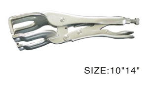 Plate-welding locking pliers