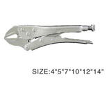 Flat-jaws lock-grip positeve-opening locking pliers